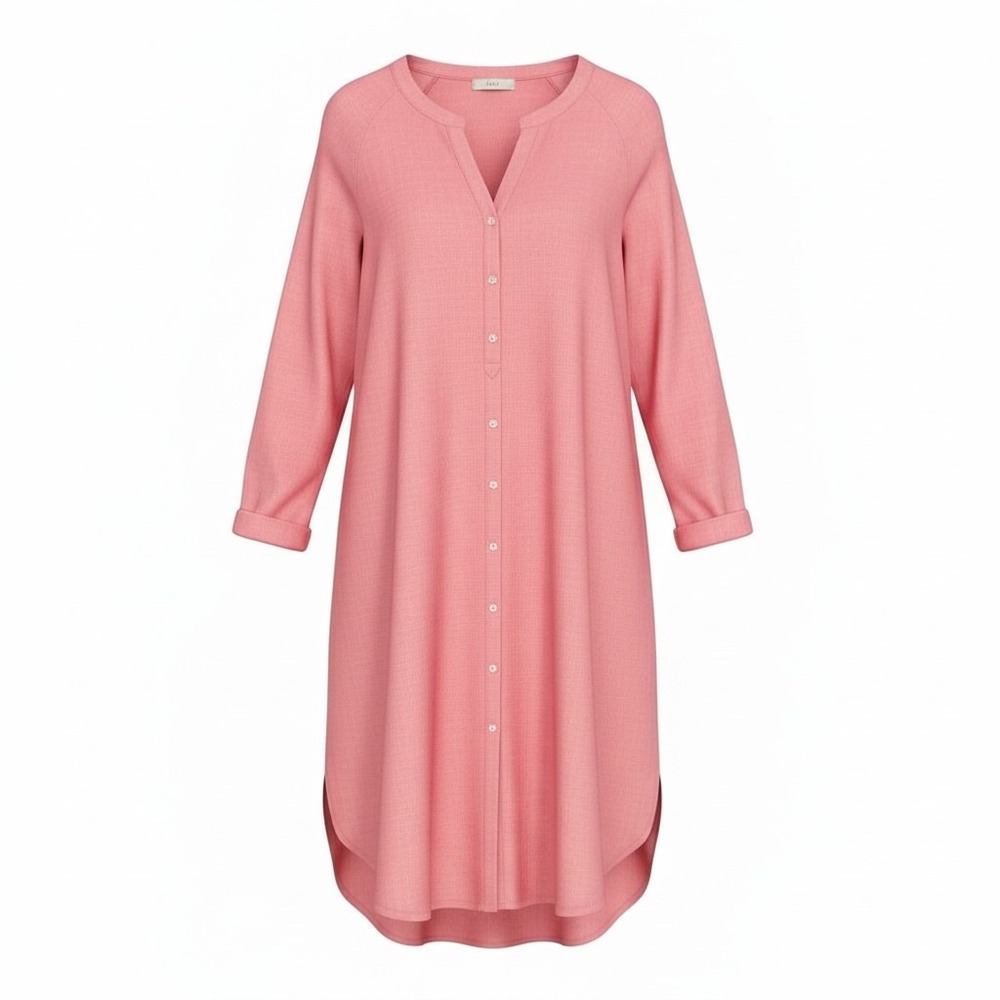 Loft Linen Viscose Womens size XL Beach Button Up Casual Breathable Resort Dress